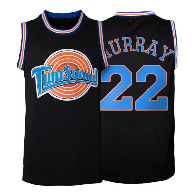 Men's Space Jam Tune Squad Bill Murray Black Jersey