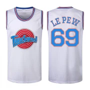 Men's Space Jam Tune Squad Pepe Le Pew White Jersey