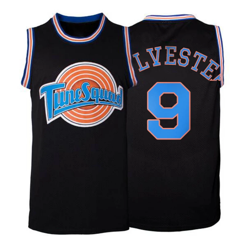 Men's Space Jam Tune Squad Sylvester Black Jersey