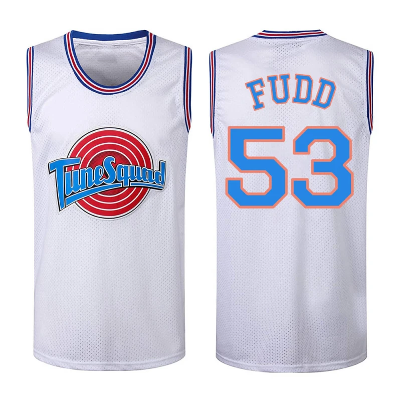 Youth Space Jam Tune Squad Elmer Fudd White Jersey