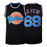 Youth Space Jam Tune Squad Pepe Le Pew Black Jersey